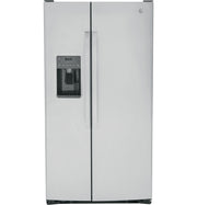 GE 25.3 Cu. Ft. Side-by-Side Stainless Steel Refrigerator with External Ice & Water Dispenser – Spacious, Stylish & Convenient with 1-Year Warranty