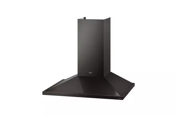 LG 30″ Convertible Wall-Mount Range Hood – PrintProof Black Stainless Steel – with 1-Year Warranty (Model: HCED3015D)