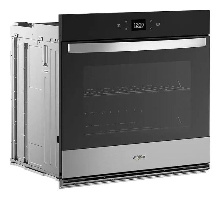 Whirlpool 30″ Built-In Single Electric Convection Wall Oven with Air Fry & Wi-Fi – Stainless Steel | 1-Year Warranty (Model WOES5030LZ)