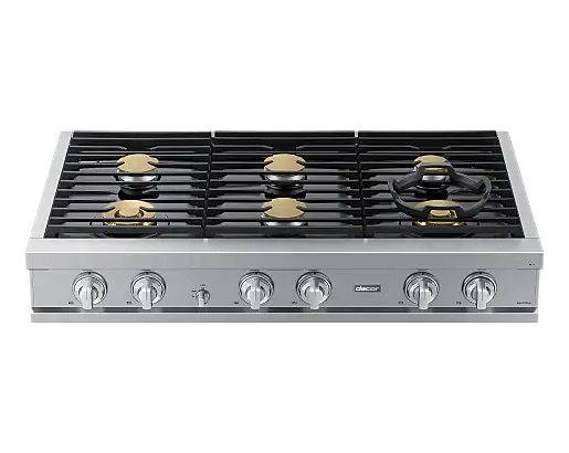 Dacor 48″ Contemporary Gas Rangetop with 6 High-Performance Burners – Stainless Steel –| Fully Functional | 1-Year Warranty (Model DTT48M876LS)