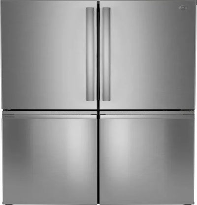 GE Profile 28 Cu. Ft. 4-Door Smart French Door Refrigerator – Convertible Zone, Stainless Steel with 1-Year Warranty