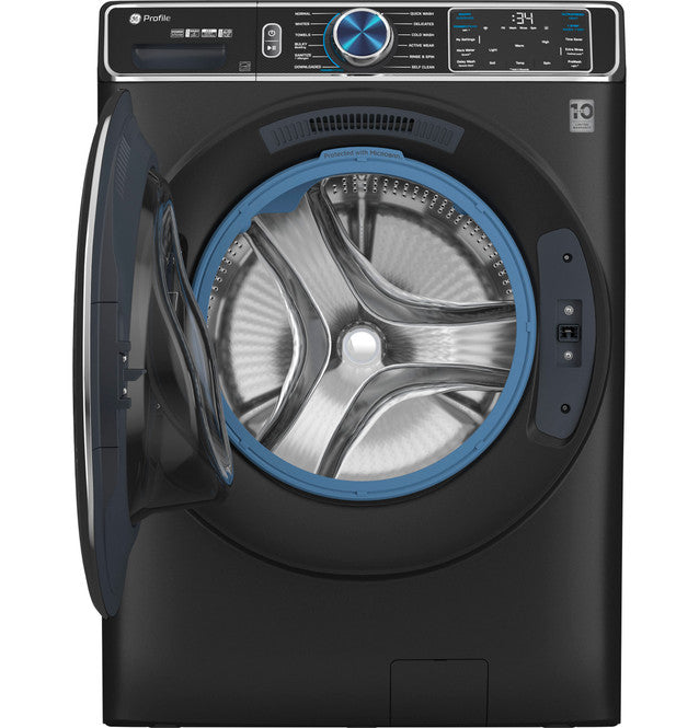 GE Profile 5.3 cu. ft Smart Front Load Steam Washer w/ UltraFresh Vent, Microban, SmartDispense 1-Year Warranty – Carbon Graphite (Model: PFW950SPTDS)