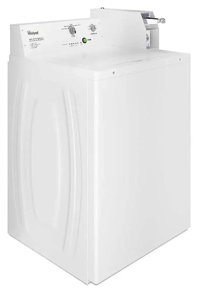 Whirlpool 7.4 Cu. Ft. Commercial Gas Dryer with High-Velocity Airflow –1-Year Warranty – White (Model: CGM2745FQ)