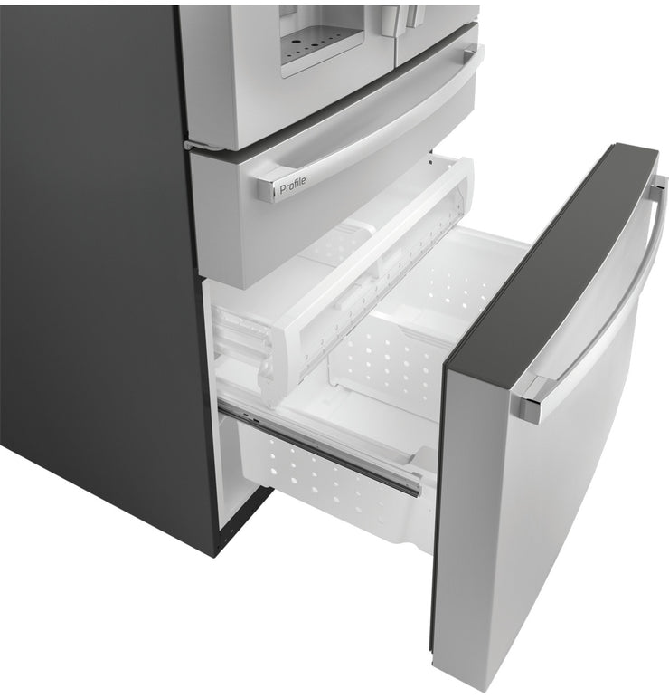GE Profile 27.9 Cu. Ft. 4-Door French Door Smart Refrigerator with Hands-Free AutoFill - Stainless Steel with 1-Year Warranty