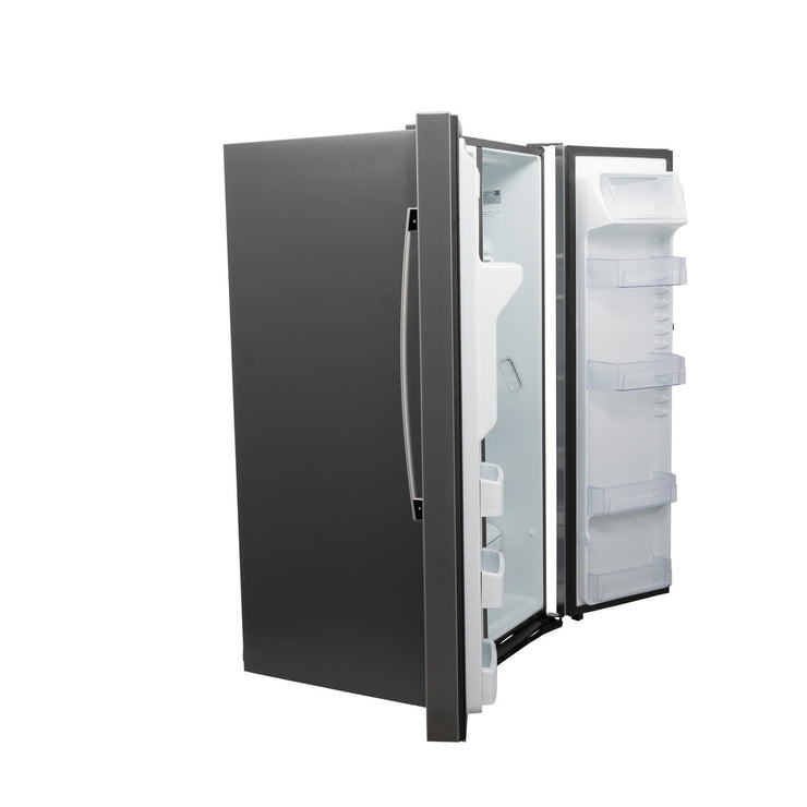 GE 25.3 Cu. Ft. Side-by-Side Stainless Steel Refrigerator with External Ice & Water Dispenser – Spacious, Stylish & Convenient with 1-Year Warranty