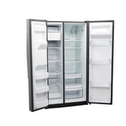 GE 25.3 Cu. Ft. Side-by-Side Stainless Steel Refrigerator with External Ice & Water Dispenser – Spacious, Stylish & Convenient with 1-Year Warranty