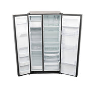 GE 25.3 Cu. Ft. Side-by-Side Stainless Steel Refrigerator with External Ice & Water Dispenser – Spacious, Stylish & Convenient with 1-Year Warranty