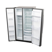 GE 25.3 Cu. Ft. Side-by-Side Stainless Steel Refrigerator with External Ice & Water Dispenser – Spacious, Stylish & Convenient with 1-Year Warranty