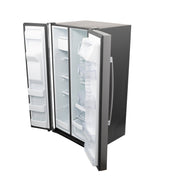 GE 25.3 Cu. Ft. Side-by-Side Stainless Steel Refrigerator with External Ice & Water Dispenser – Spacious, Stylish & Convenient with 1-Year Warranty