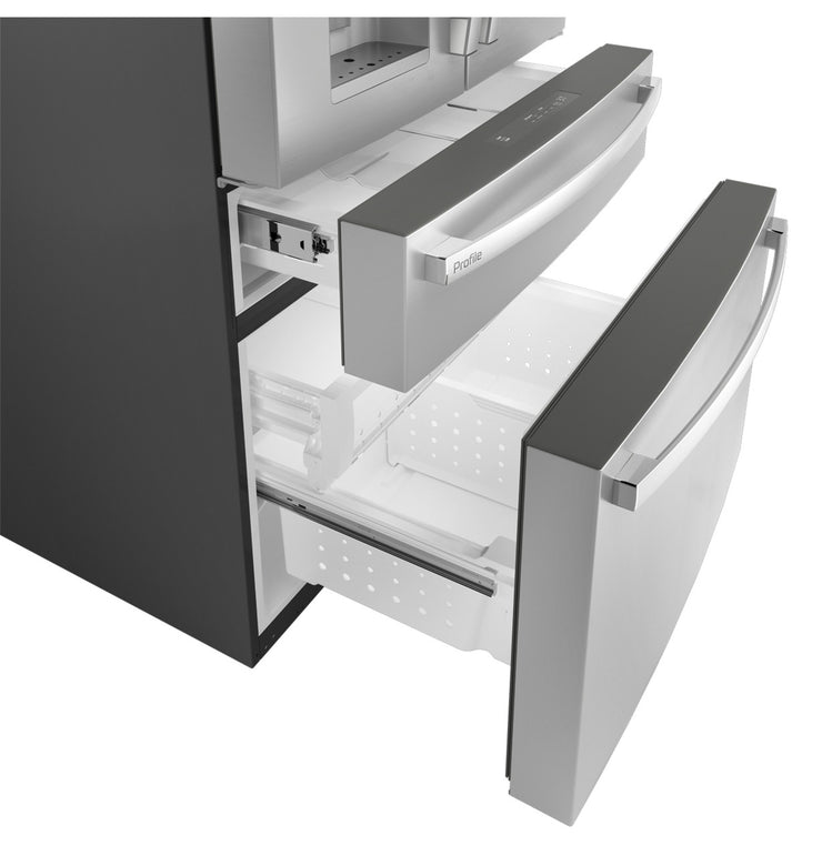 GE Profile 27.9 Cu. Ft. 4-Door French Door Smart Refrigerator with Hands-Free AutoFill - Stainless Steel with 1-Year Warranty