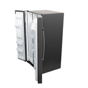 GE 25.3 Cu. Ft. Side-by-Side Stainless Steel Refrigerator with External Ice & Water Dispenser – Spacious, Stylish & Convenient with 1-Year Warranty