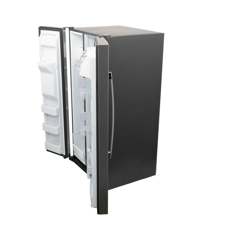 GE 25.3 Cu. Ft. Side-by-Side Stainless Steel Refrigerator with External Ice & Water Dispenser – Spacious, Stylish & Convenient with 1-Year Warranty