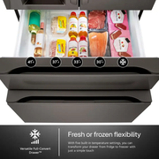 LG 29.6 cu. ft. Standard-Depth MAX 4-Door French Door Smart Refrigerator with Full-Convert Drawer – Stainless Steel | Fully Functional | 1-Year Warranty (LF30S8210S)
