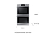 Samsung 30″ Double Wall Oven with Flex Duo™, Steam Cook & Wi-Fi – Black Stainless Steel | Fully Functional | 1-Year Warranty (Model NV51K7770DG)