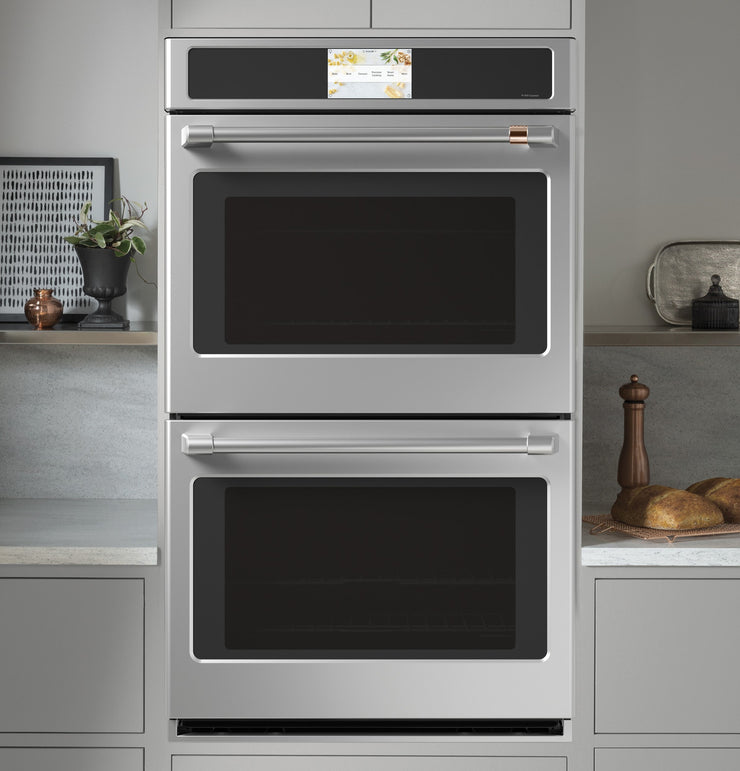 Café 30″ Built-In Double Electric Convection Wall Oven – Stainless Steel – Customizable Hardware  | Fully Functional | 1-Year Warranty (Model CTD70DP2NS1)