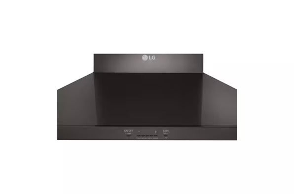 LG 30″ Convertible Wall-Mount Range Hood – PrintProof Black Stainless Steel – with 1-Year Warranty (Model: HCED3015D)