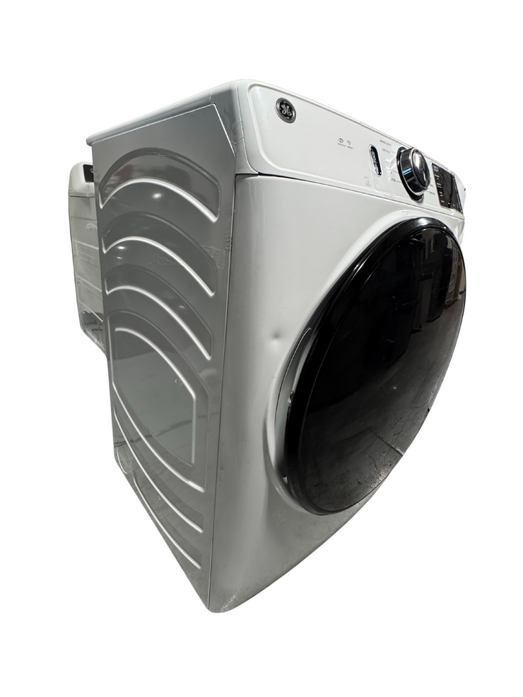 GE 7.8 Cu. Ft. High-Efficiency Gas Dryer with Sensor Dry & 10 Cycles – with 1-Year Warranty – White (Model: GFD55GSSNWW)