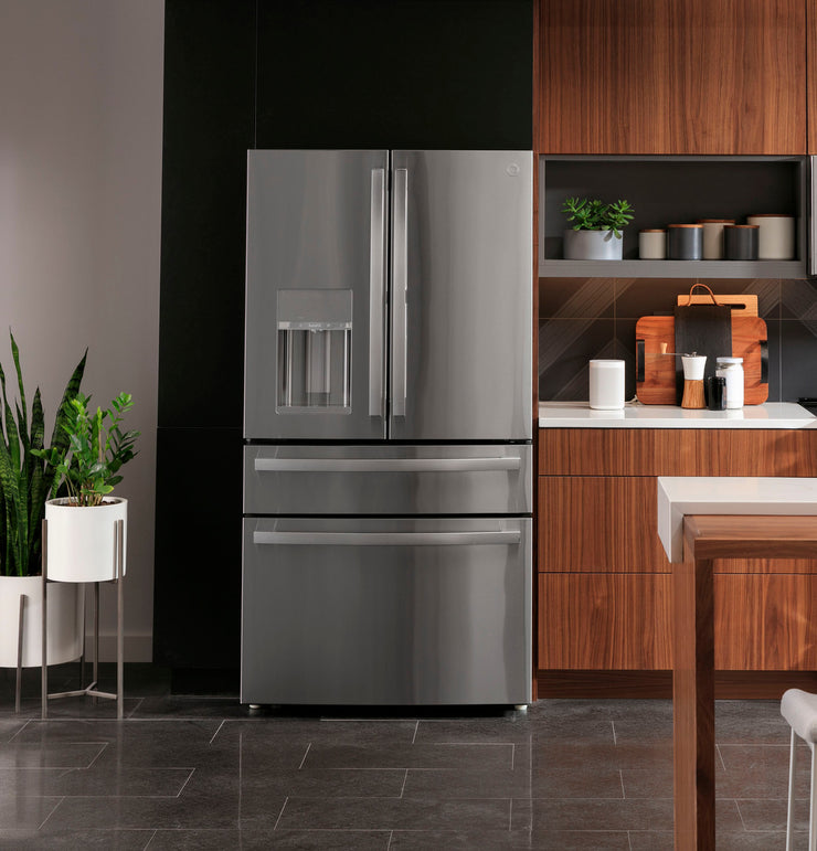 GE Profile 27.9 Cu. Ft. 4-Door French Door Smart Refrigerator with Hands-Free AutoFill - Stainless Steel with 1-Year Warranty