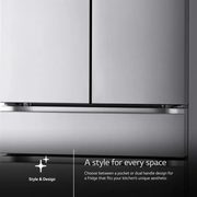 LG 29.6 cu. ft. Standard-Depth MAX 4-Door French Door Smart Refrigerator with Full-Convert Drawer – Stainless Steel | Fully Functional | 1-Year Warranty (LF30S8210S)