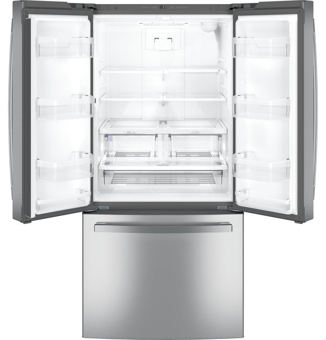 GE 24.7 Cu. Ft. French Door Refrigerator – Stainless Steel, Internal Water Dispenser with 1 Year Warranty
