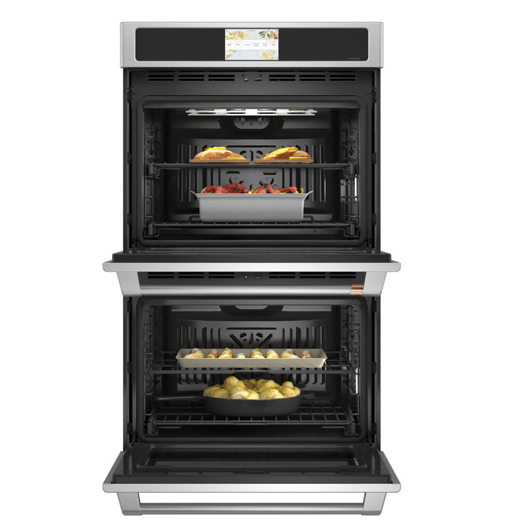 Café 30″ Built-In Double Electric Convection Wall Oven – Stainless Steel – Customizable Hardware  | Fully Functional | 1-Year Warranty (Model CTD70DP2NS1)