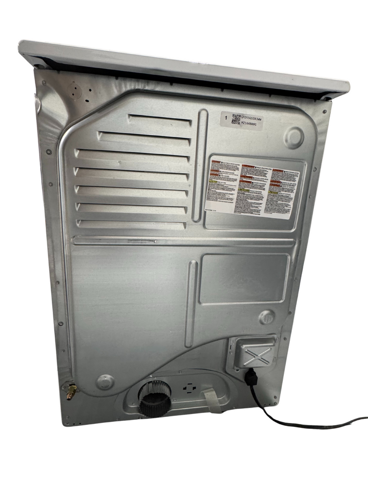 GE 7.8 Cu. Ft. High-Efficiency Gas Dryer with Sensor Dry & 10 Cycles – with 1-Year Warranty – White (Model: GFD55GSSNWW)