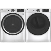 GE 7.8 Cu. Ft. High-Efficiency Gas Dryer with Sensor Dry & 10 Cycles – with 1-Year Warranty – White (Model: GFD55GSSNWW)