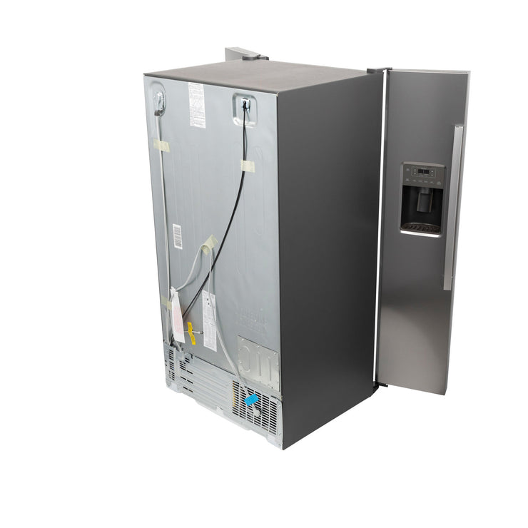 GE 25.3 Cu. Ft. Side-by-Side Stainless Steel Refrigerator with External Ice & Water Dispenser – Spacious, Stylish & Convenient with 1-Year Warranty
