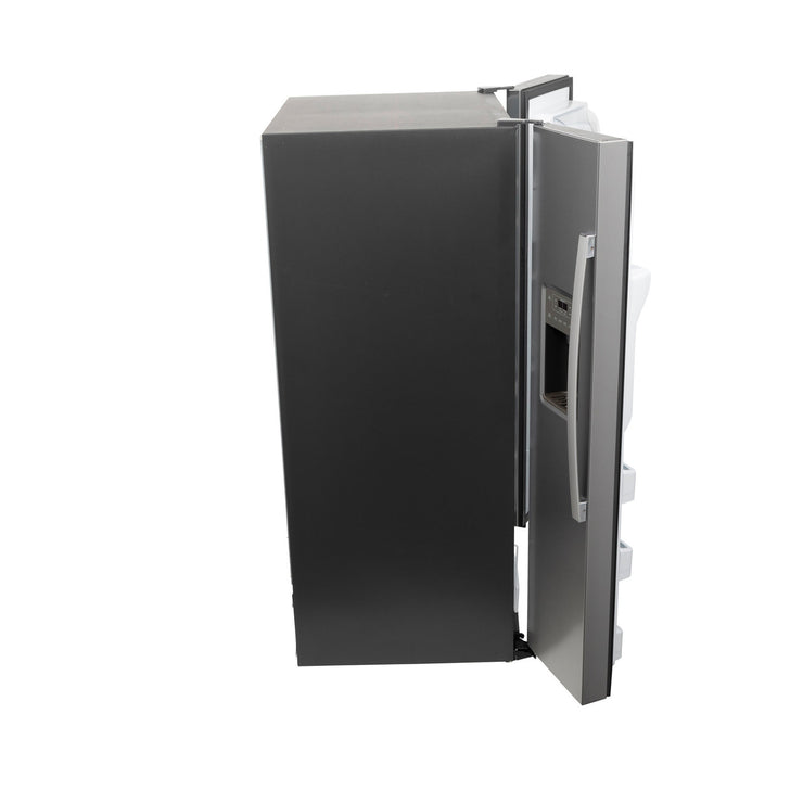 GE 25.3 Cu. Ft. Side-by-Side Stainless Steel Refrigerator with External Ice & Water Dispenser – Spacious, Stylish & Convenient with 1-Year Warranty