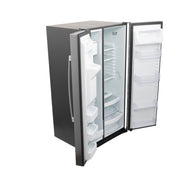 GE 25.3 Cu. Ft. Side-by-Side Stainless Steel Refrigerator with External Ice & Water Dispenser – Spacious, Stylish & Convenient with 1-Year Warranty