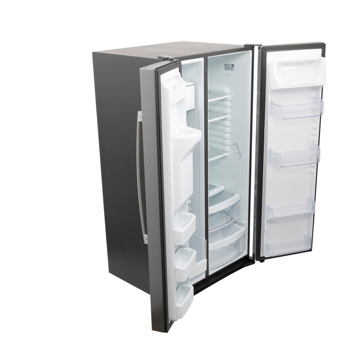 GE 25.3 Cu. Ft. Side-by-Side Stainless Steel Refrigerator with External Ice & Water Dispenser – Spacious, Stylish & Convenient with 1-Year Warranty