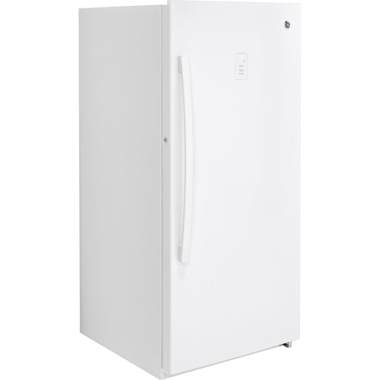 GE 14.1 cu. ft. Frost-Free Upright Freezer – Garage Ready – White – | Fully Functional | 1-Year Warranty (Model FUF14DLRWW)