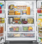 GE 24.7 Cu. Ft. French Door Refrigerator – Stainless Steel, Internal Water Dispenser with 1 Year Warranty