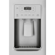 GE 25.1 Cu. Ft. Side-by-Side Refrigerator – Stainless Steel with External Ice & Water Dispenser with 1-Year Warranty