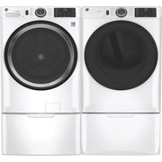 GE 7.8 Cu. Ft. High-Efficiency Gas Dryer with Sensor Dry & 10 Cycles – with 1-Year Warranty – White (Model: GFD55GSSNWW)