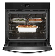 Whirlpool 30″ Built-In Single Electric Convection Wall Oven with Air Fry & Wi-Fi – Stainless Steel | 1-Year Warranty (Model WOES5030LZ)