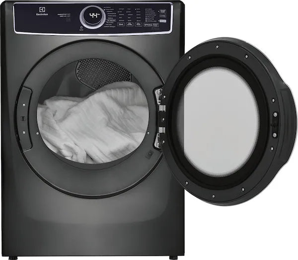 Electrolux 8.0 Cu. Ft. Stackable Electric Dryer with Steam & LuxCare Dry System – with 1-Year Warranty – Titanium (Model: ELFE7537AT)