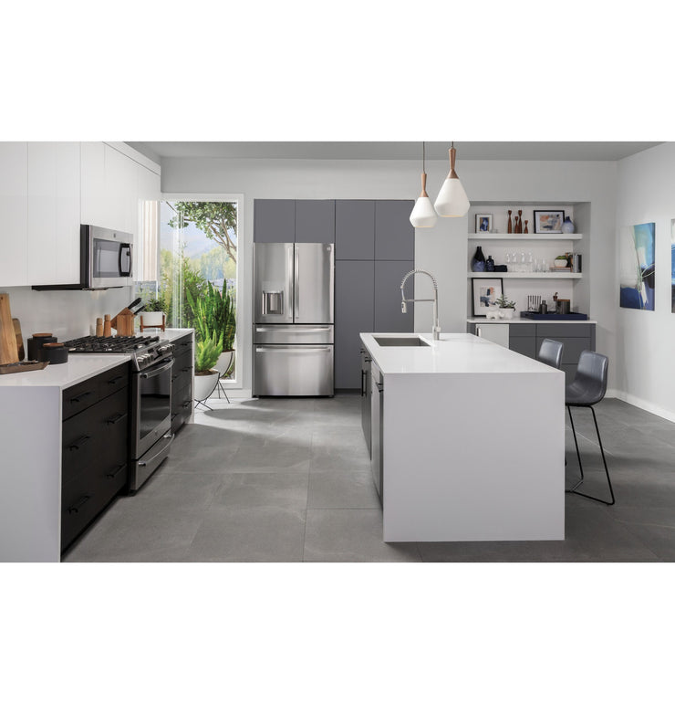 GE Profile 27.9 Cu. Ft. 4-Door French Door Smart Refrigerator with Hands-Free AutoFill - Stainless Steel with 1-Year Warranty