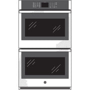 GE 30″ Built-In Double Electric Wall Oven – Stainless Steel  | Fully Functional | 1-Year Warranty (Model JTD3000SNSS)