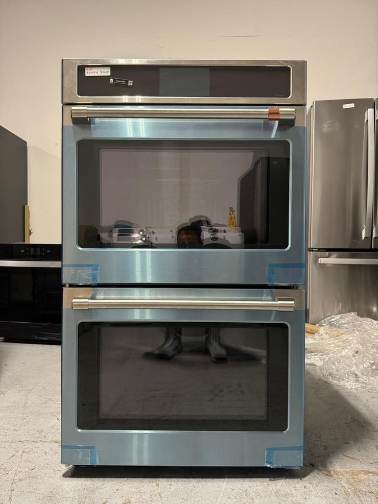 Café 30″ Built-In Double Electric Convection Wall Oven – Stainless Steel – Customizable Hardware  | Fully Functional | 1-Year Warranty (Model CTD70DP2NS1)