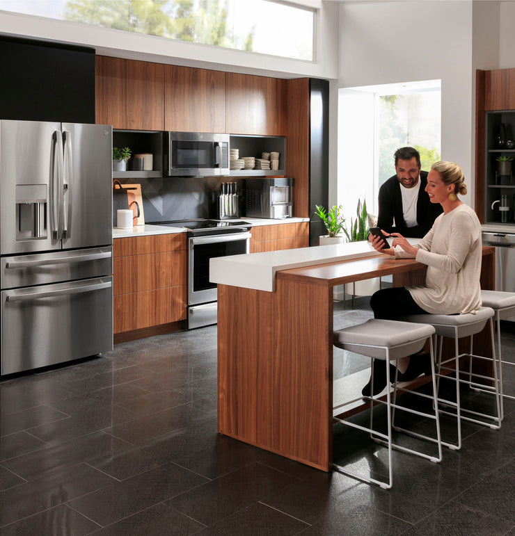 GE Profile 27.9 Cu. Ft. 4-Door French Door Smart Refrigerator with Hands-Free AutoFill - Stainless Steel with 1-Year Warranty