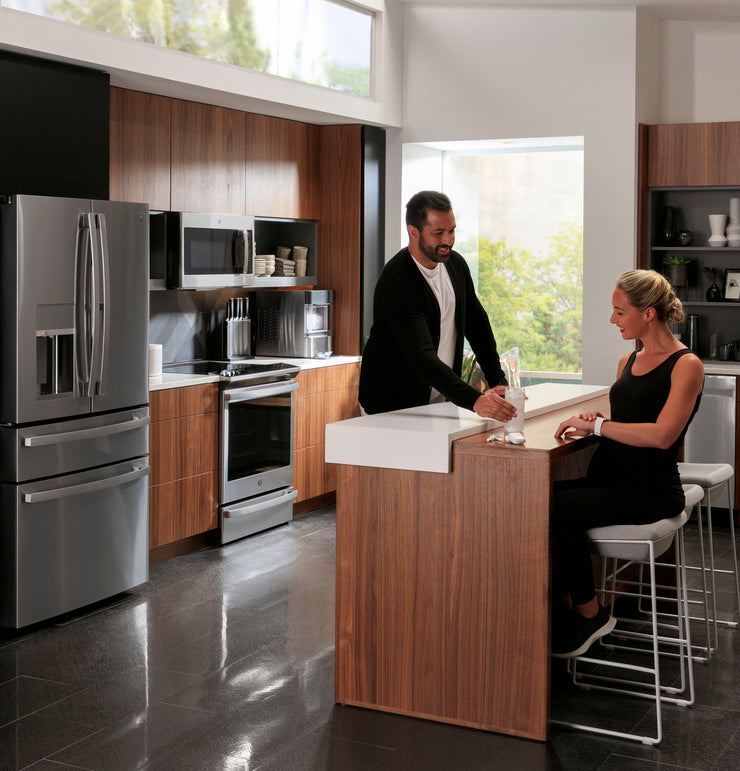 GE Profile 27.9 Cu. Ft. 4-Door French Door Smart Refrigerator with Hands-Free AutoFill - Stainless Steel with 1-Year Warranty