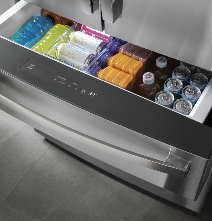 GE Profile 27.9 Cu. Ft. 4-Door French Door Smart Refrigerator with Hands-Free AutoFill - Stainless Steel with 1-Year Warranty
