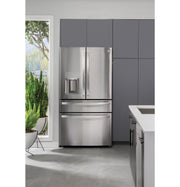 GE Profile 27.9 Cu. Ft. 4-Door French Door Smart Refrigerator with Hands-Free AutoFill - Stainless Steel with 1-Year Warranty