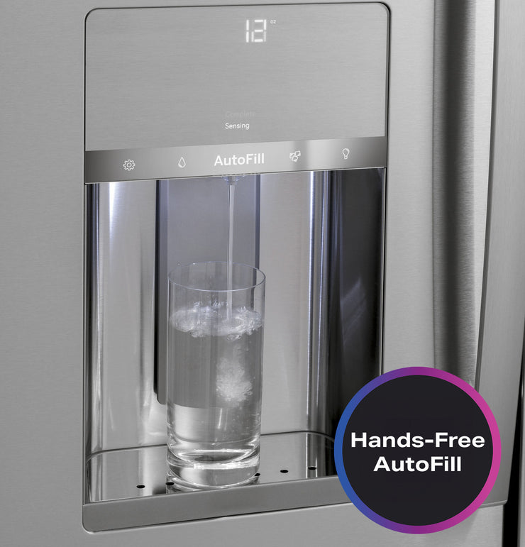 GE Profile 27.9 Cu. Ft. 4-Door French Door Smart Refrigerator with Hands-Free AutoFill - Stainless Steel with 1-Year Warranty